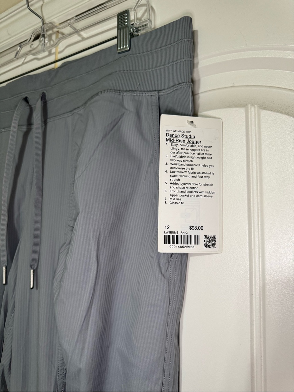 Lululemon Dance Studio Mid-Rise Jogger Full Length in Rhino Grey Size 12 - Picture 3 of 9